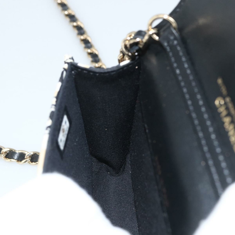 【日本直送】香奈兒 (CHANEL) 迷你絎縫 12 號肩背包，緞面米色，金色雙 C 標誌，正品 LNZ395M-19