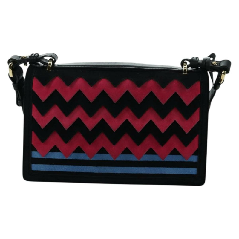 【日本直送】Salvatore Ferragamo Gancini 單肩包，麂皮材質，黑色、粉紅色、金色，正品 ARZ419M-1