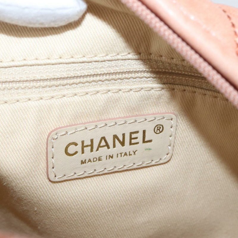 【日本直送】香奈兒 Matelasse 羊皮單肩包 橙色金色 CC 標誌 ARZ069V-17