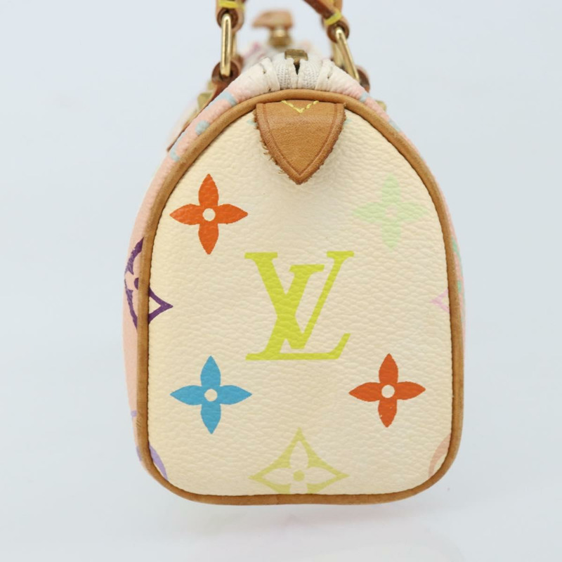 【日本直送】路易威登 Monogram Multicolor 迷你 Speedy 手提包 白色 M92645 正品 ARZ011A-2