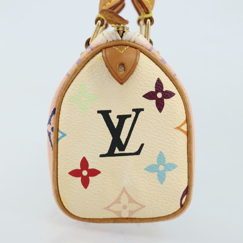 【日本直送】路易威登 Monogram Multicolor 迷你 Speedy 手提包 白色 M92645 正品 ARZ011A-3