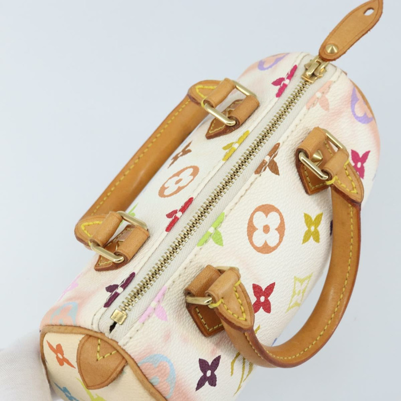【日本直送】路易威登 Monogram Multicolor 迷你 Speedy 手提包 白色 M92645 正品 ARZ011A-5