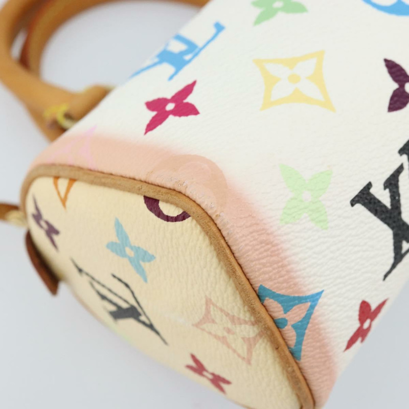 【日本直送】路易威登 Monogram Multicolor 迷你 Speedy 手提包 白色 M92645 正品 ARZ011A-14