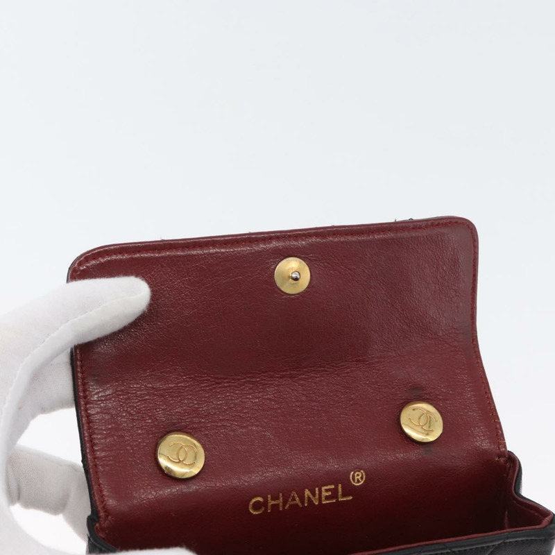 【日本直送】香奈兒 (CHANEL) 絎縫鏈條單肩包，羊皮材質，黑色，金色雙C標誌，正品編號 172545SAV-19