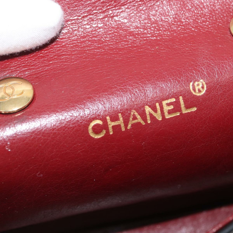 【日本直送】香奈兒 (CHANEL) 絎縫鏈條單肩包，羊皮材質，黑色，金色雙C標誌，正品編號 172545SAV-21