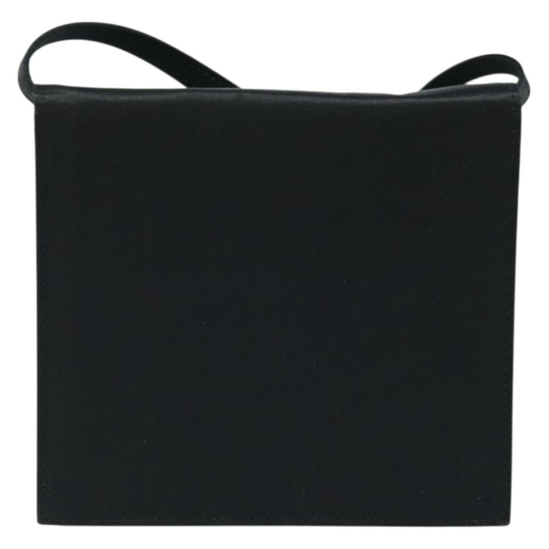 【日本直送】CELINE 圓形肩背包 緞面 黑色 金色 正品 172397V-1