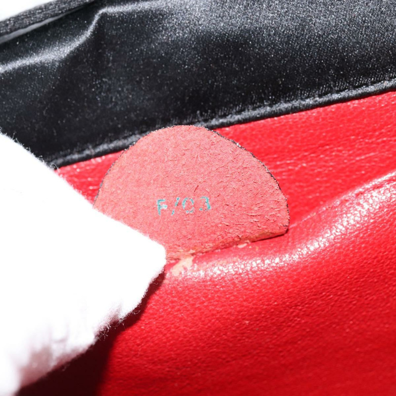 【日本直送】CELINE 圓形肩背包 緞面 黑色 金色 正品 172397V-11