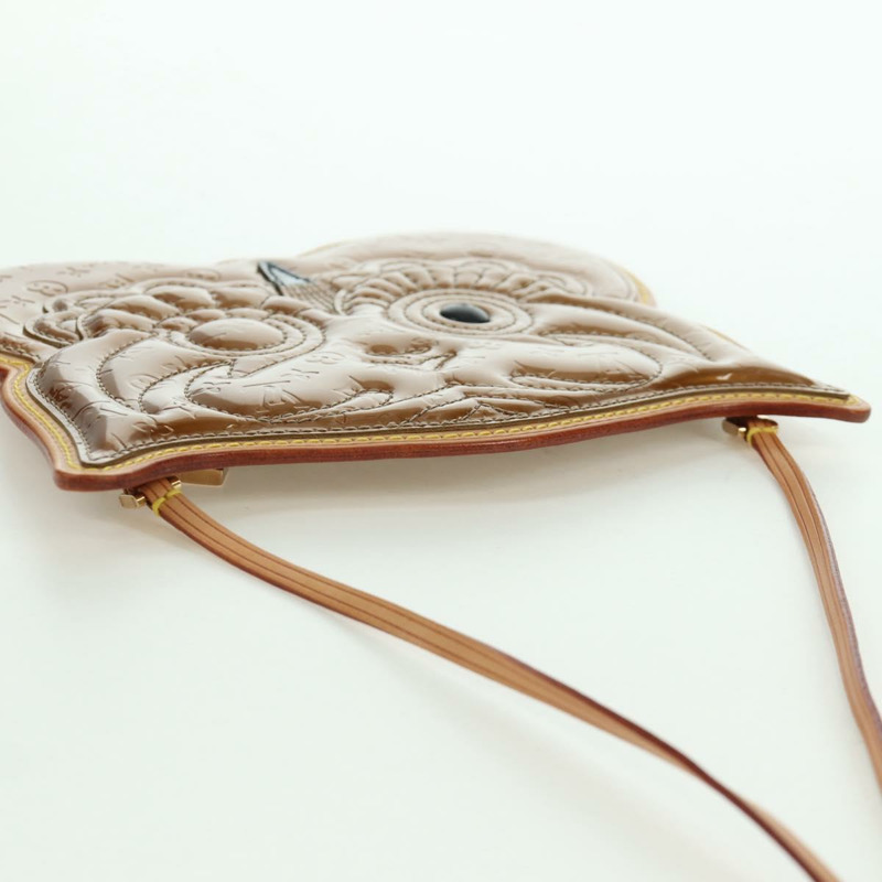 【日本直送】路易威登 Vernis Comte De Feu 貓頭鷹手拿包 青銅色 M92268 正品 172440V-5