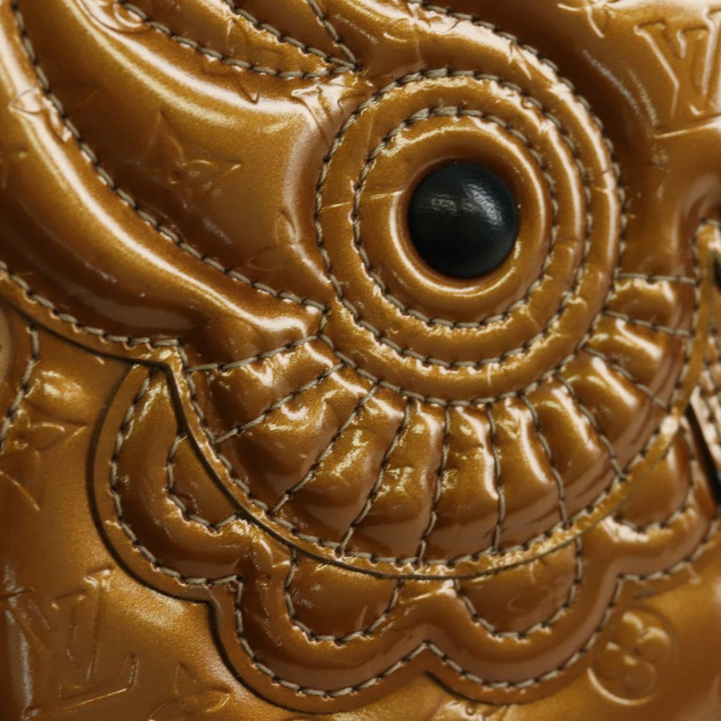 【日本直送】路易威登 Vernis Comte De Feu 貓頭鷹手拿包 青銅色 M92268 正品 172440V-19