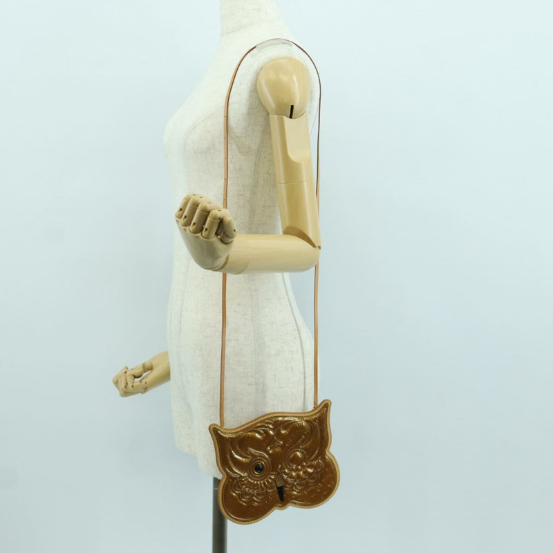 【日本直送】路易威登 Vernis Comte De Feu 貓頭鷹手拿包 青銅色 M92268 正品 172440V-25