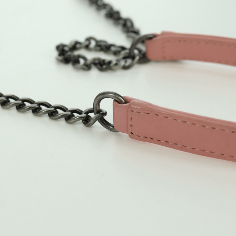 【日本直送】香奈兒 (CHANEL) Matelasse Lego Boy 鏈條單肩包，羊皮材質，粉紅色，CC標誌，正品編號 172559SAM-13