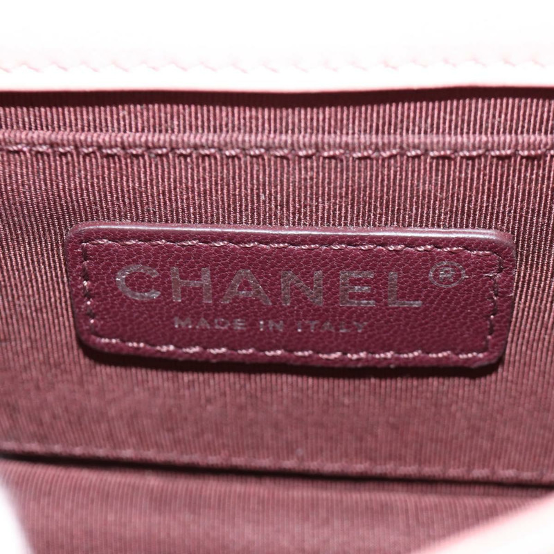【日本直送】香奈兒 (CHANEL) Matelasse Lego Boy 鏈條單肩包，羊皮材質，粉紅色，CC標誌，正品編號 172559SAM-23