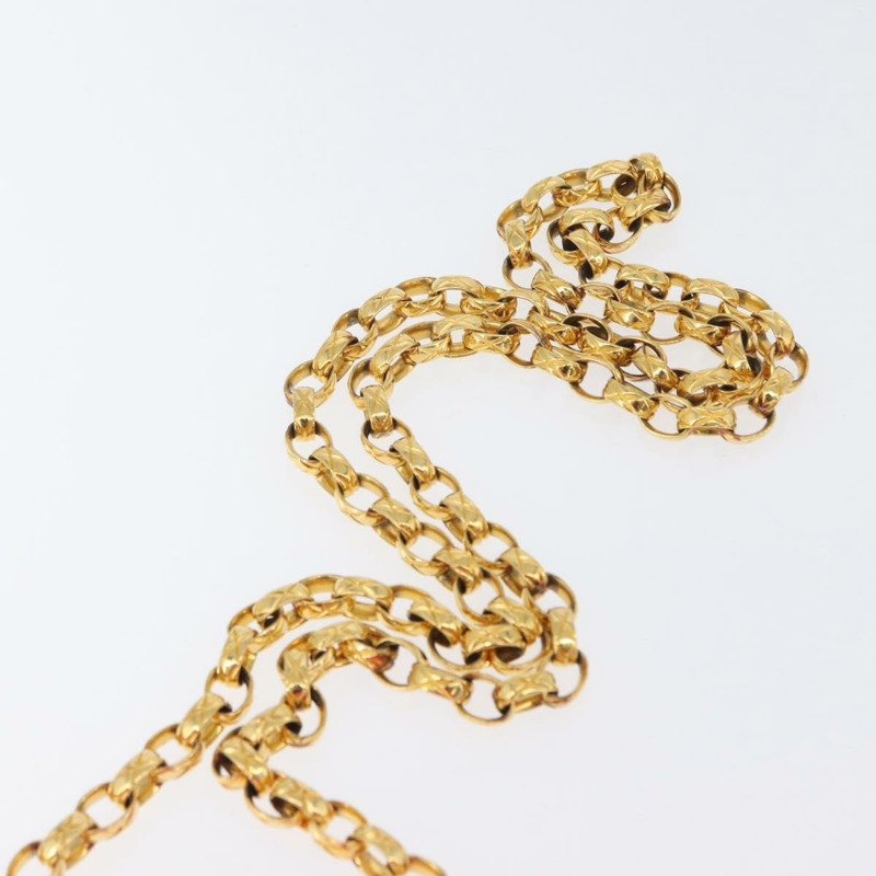 【日本直送】香奈兒 (CHANEL) 絎縫鏈條山茶花單背包 粉紅金色雙C標誌 Auth 172461V-13