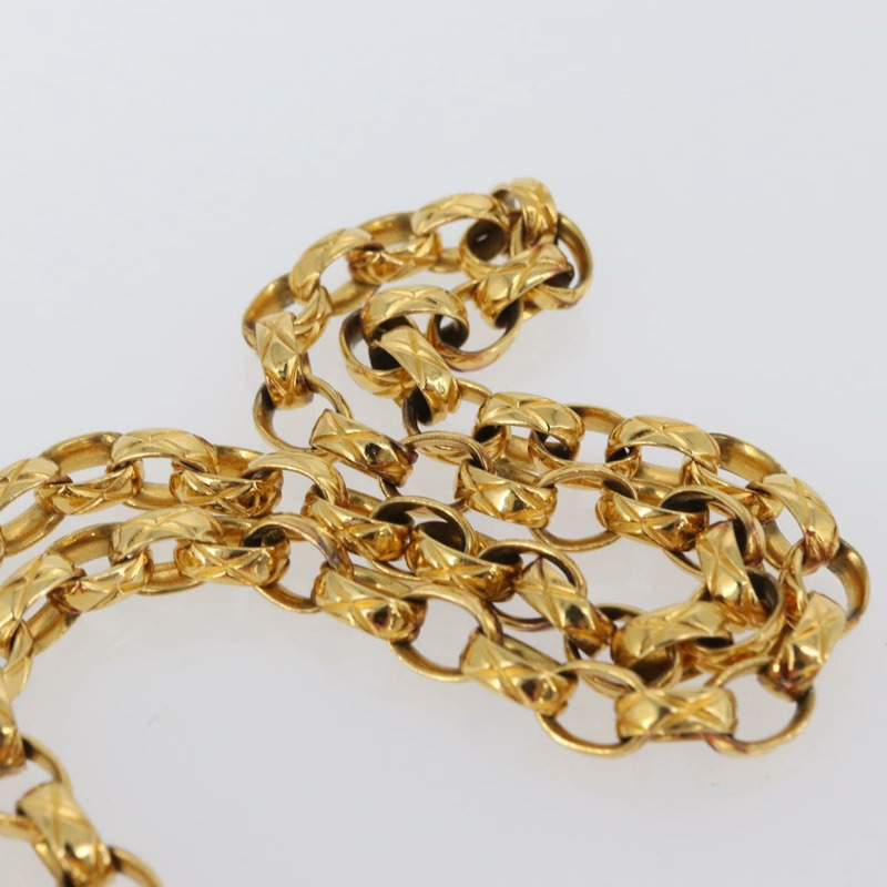 【日本直送】香奈兒 (CHANEL) 絎縫鏈條山茶花單背包 粉紅金色雙C標誌 Auth 172461V-14