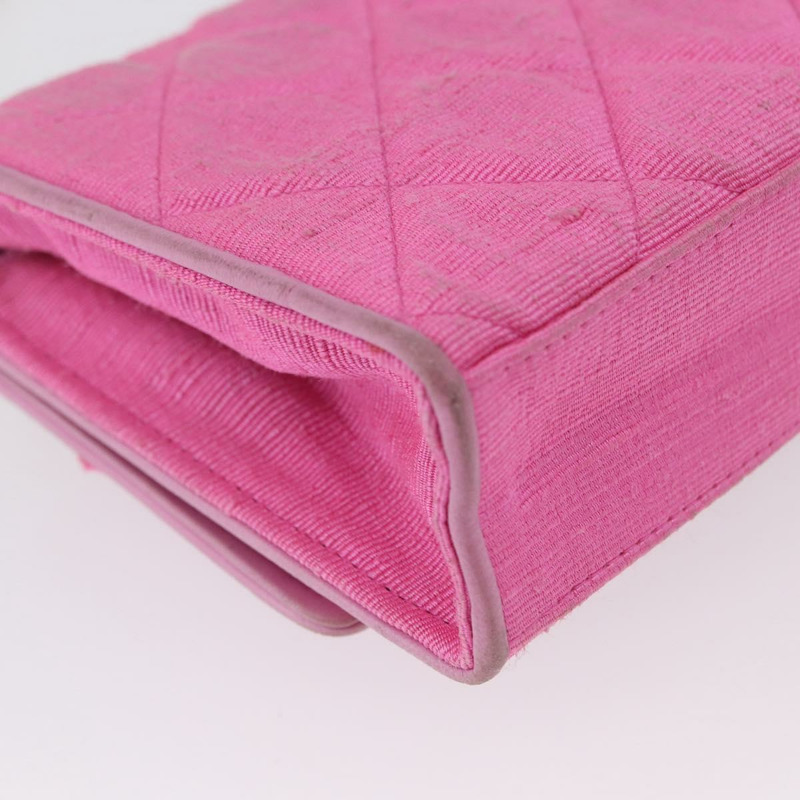 【日本直送】香奈兒 (CHANEL) 絎縫鏈條山茶花單背包 粉紅金色雙C標誌 Auth 172461V-16