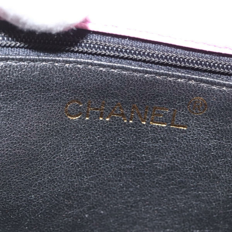 【日本直送】香奈兒 (CHANEL) 絎縫鏈條山茶花單背包 粉紅金色雙C標誌 Auth 172461V-22