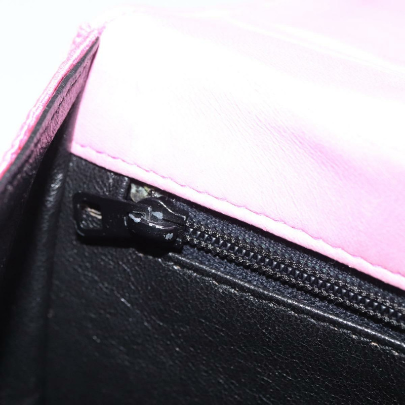 【日本直送】香奈兒 (CHANEL) 絎縫鏈條山茶花單背包 粉紅金色雙C標誌 Auth 172461V-25