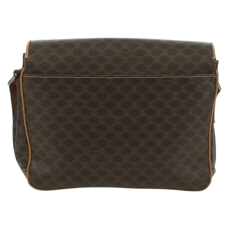 【日本直送】CELINE Macadam帆布肩背包 PVC皮革 棕色 金色 正品 am10907V-1