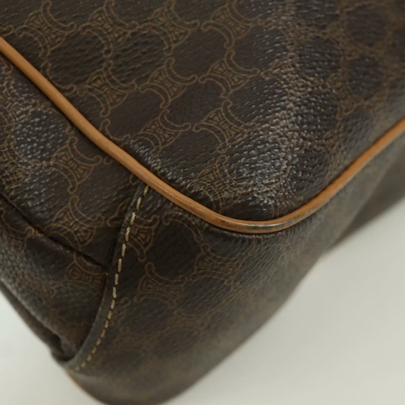 【日本直送】CELINE Macadam帆布肩背包 PVC皮革 棕色 金色 正品 am10907V-15