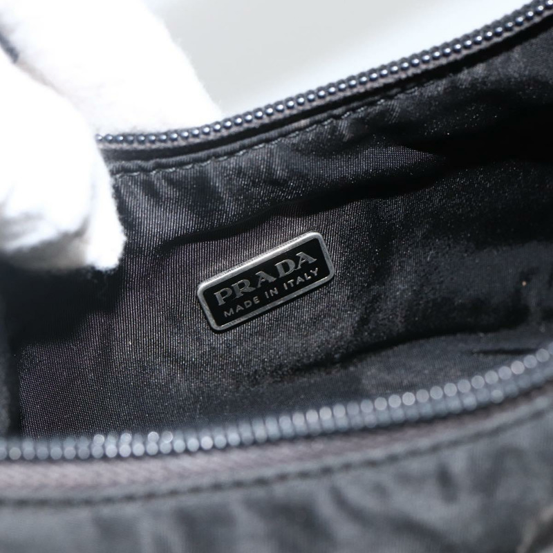 【日本直送】PRADA 手提包 尼龍 黑色 銀色 正品 ARZ390A-9