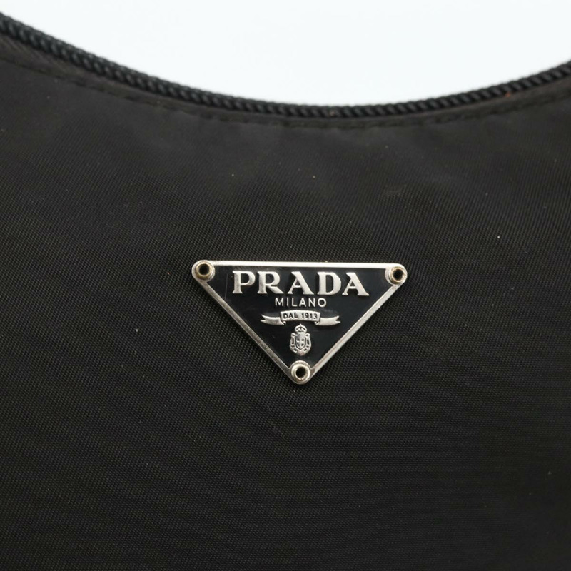 【日本直送】PRADA 手提包 尼龍 黑色 銀色 正品 ARZ390A-17