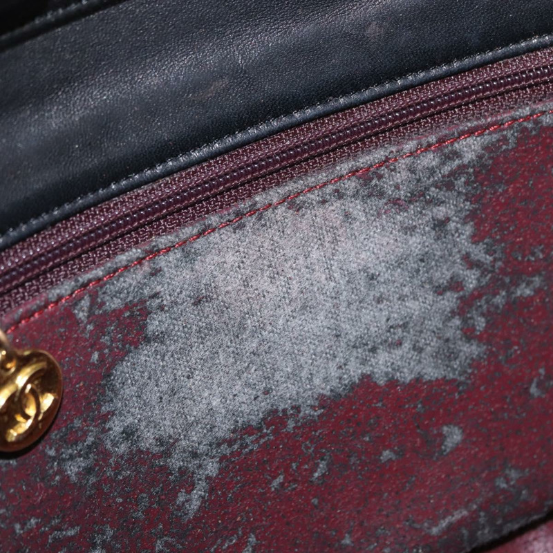 【日本直送】香奈兒半月形鏈條肩背包，羊皮材質，黑色，金色，CC標誌，正品，BSZ402-9