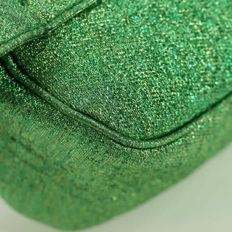 【日本直送】PRADA 鏈條肩背包 帆布 綠色 金色 正品 LNZ744V-14