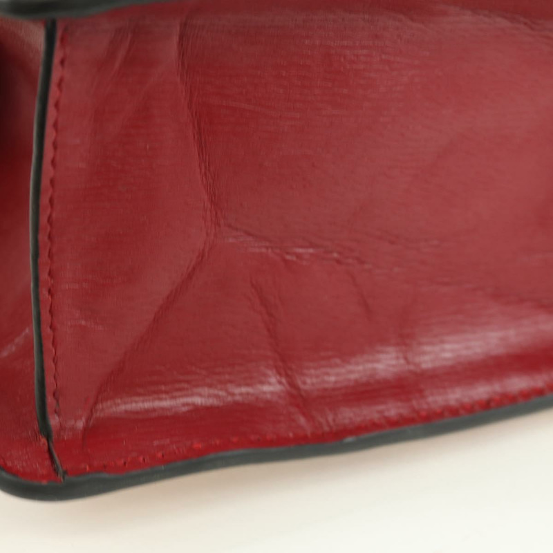 【日本直送】GUCCI Silvi Sherry Line 手袋 皮革 兩用 紅色 金色 470270 正品 LNZ690V-5