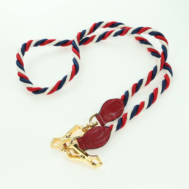 【日本直送】GUCCI Silvi Sherry Line 手袋 皮革 兩用 紅色 金色 470270 正品 LNZ690V-11