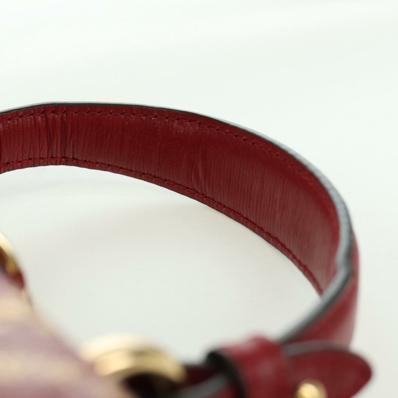 【日本直送】GUCCI Silvi Sherry Line 手袋 皮革 兩用 紅色 金色 470270 正品 LNZ690V-13