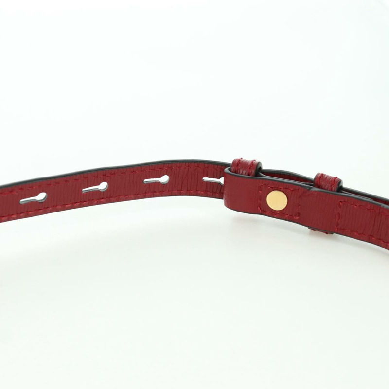 【日本直送】GUCCI Silvi Sherry Line 手袋 皮革 兩用 紅色 金色 470270 正品 LNZ690V-14