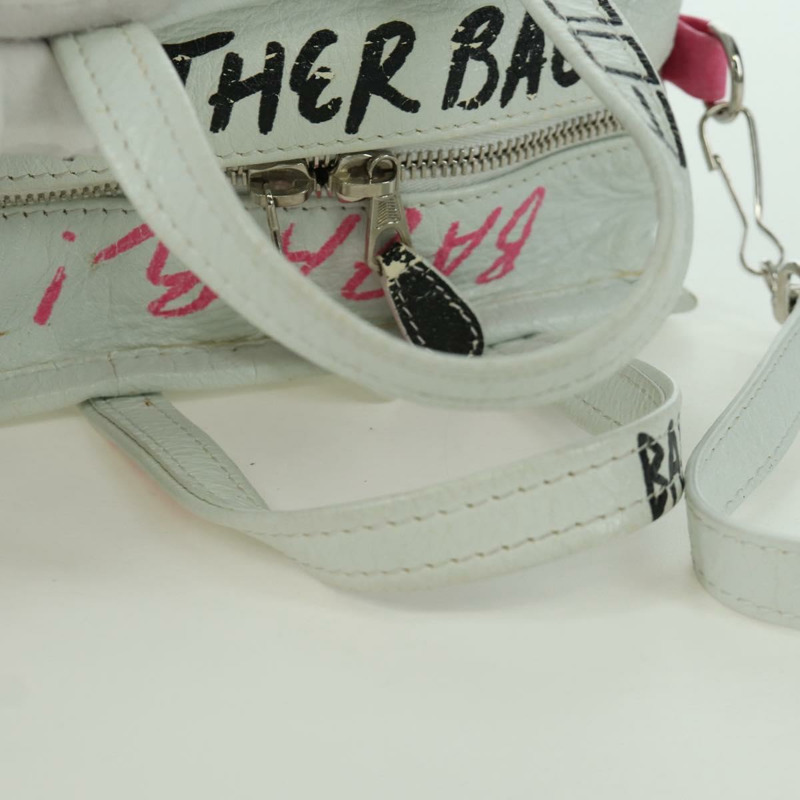 【日本直送】BALENCIAGA Graffiti Bazaar Shopper XXS 皮革雙肩包 513988 正品 LNZ819V-8