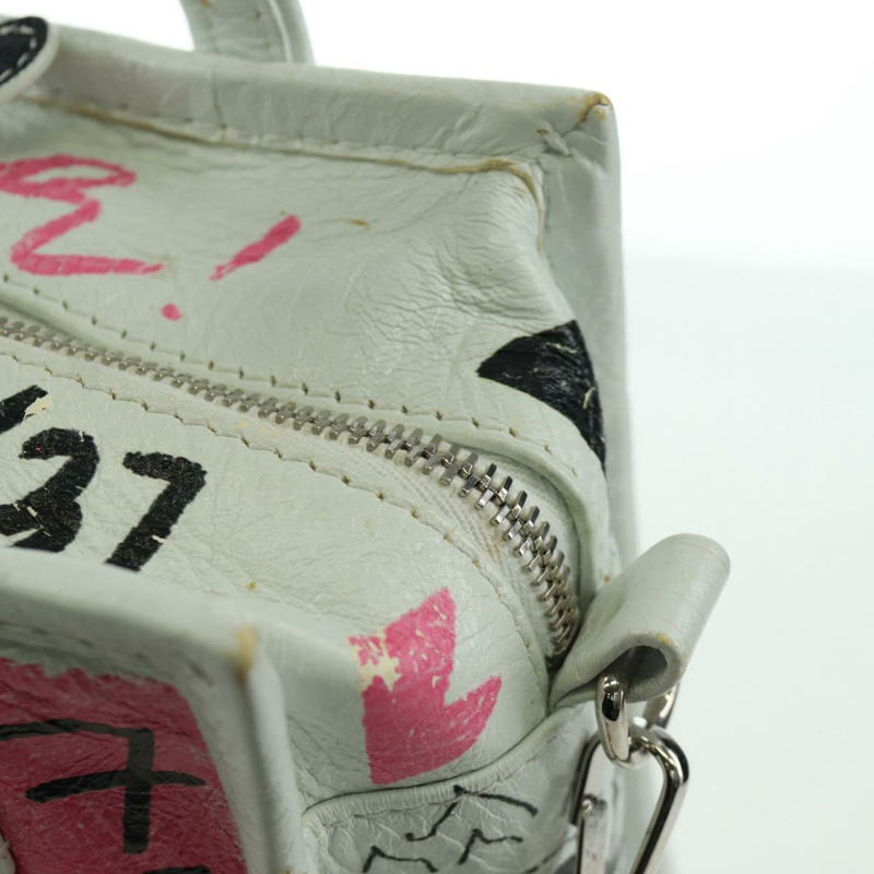【日本直送】BALENCIAGA Graffiti Bazaar Shopper XXS 皮革雙肩包 513988 正品 LNZ819V-19