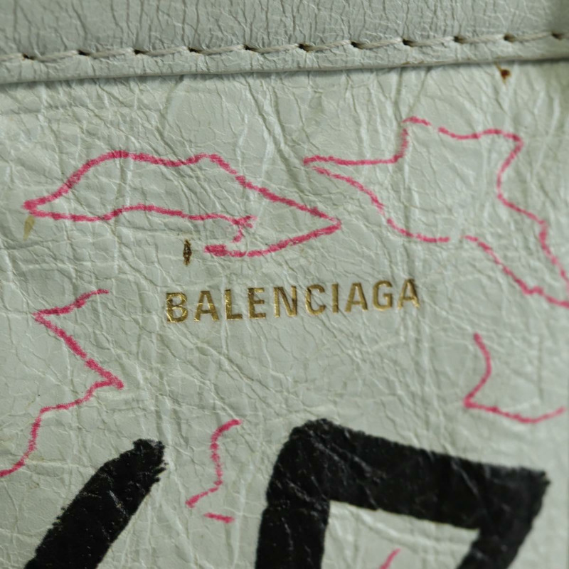 【日本直送】BALENCIAGA Graffiti Bazaar Shopper XXS 皮革雙肩包 513988 正品 LNZ819V-20
