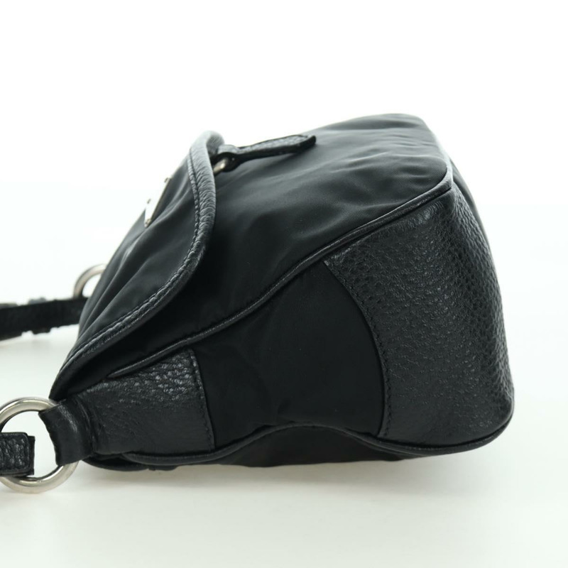 【日本直送】PRADA 尼龍手提包 黑色 銀色 BR2120 正品 am11021V-2