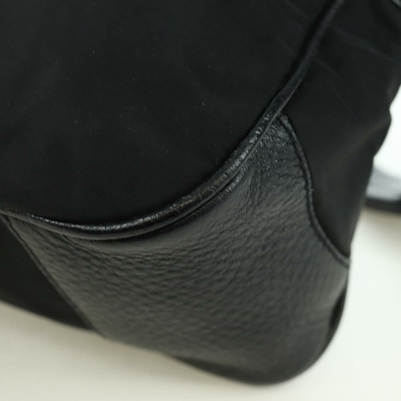 【日本直送】PRADA 尼龍手提包 黑色 銀色 BR2120 正品 am11021V-15