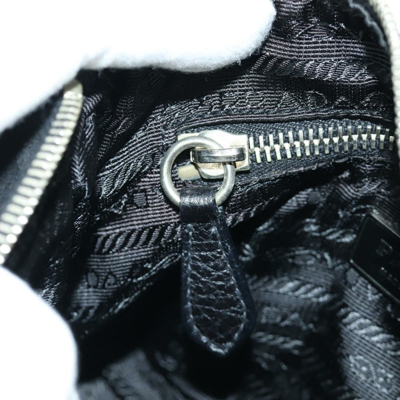 【日本直送】PRADA 尼龍手提包 黑色 銀色 BR2120 正品 am11021V-23