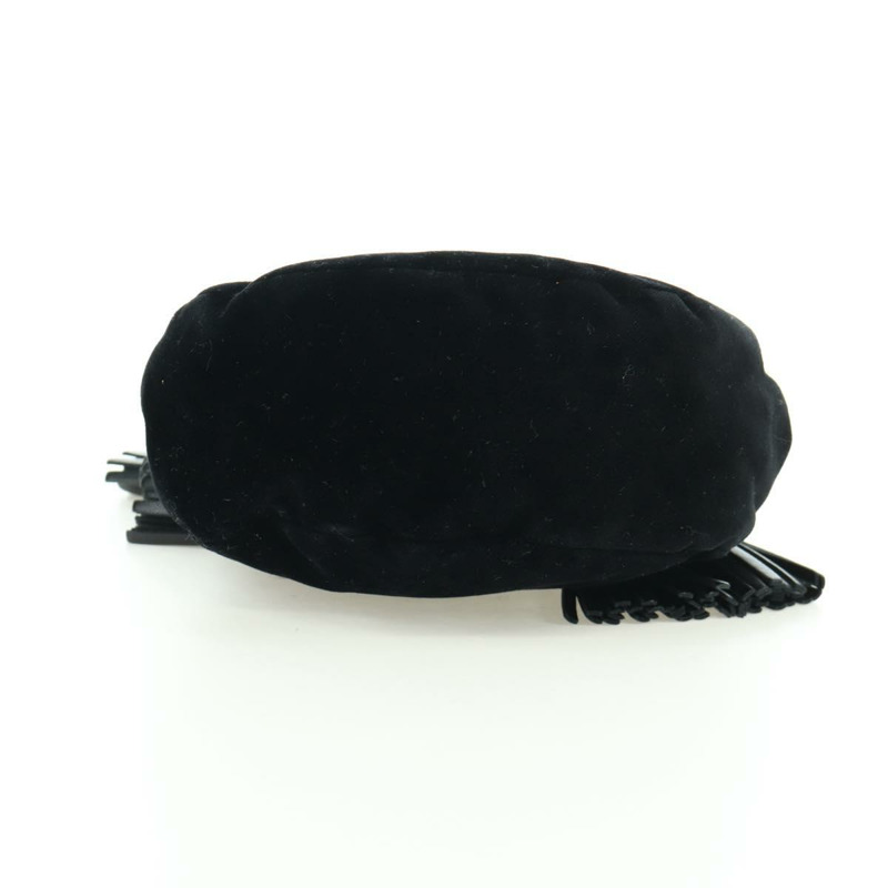 【日本直送】Miu Miu 鏈條單肩包 絲絨 黑色 金色 正品 ARZ685V-4