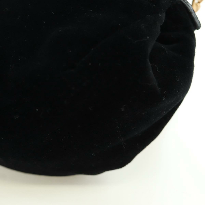 【日本直送】Miu Miu 鏈條單肩包 絲絨 黑色 金色 正品 ARZ685V-15