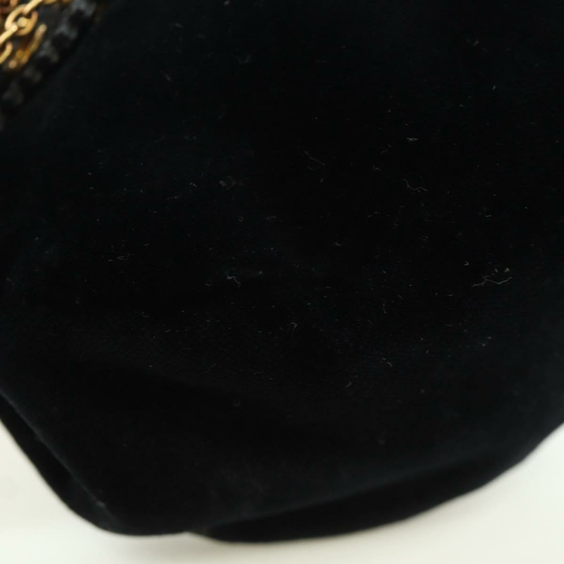 【日本直送】Miu Miu 鏈條單肩包 絲絨 黑色 金色 正品 ARZ685V-16