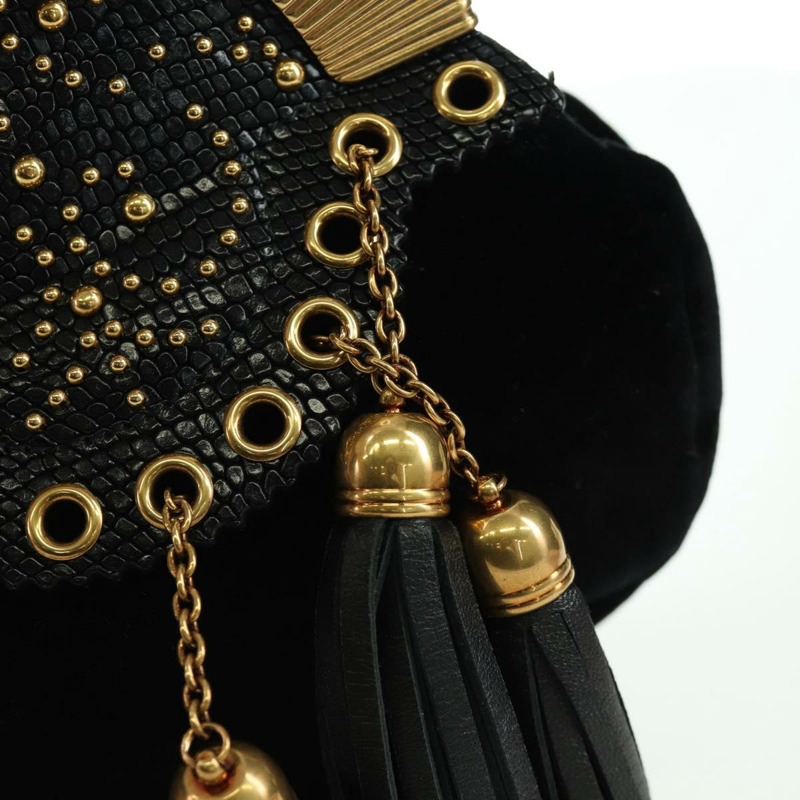 【日本直送】Miu Miu 鏈條單肩包 絲絨 黑色 金色 正品 ARZ685V-18