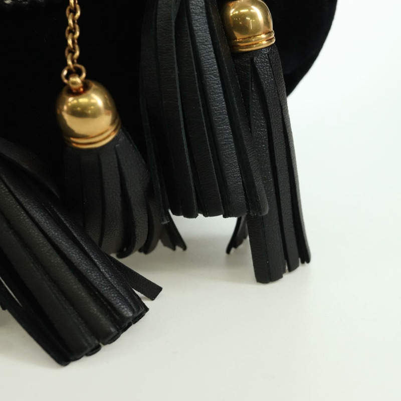 【日本直送】Miu Miu 鏈條單肩包 絲絨 黑色 金色 正品 ARZ685V-19