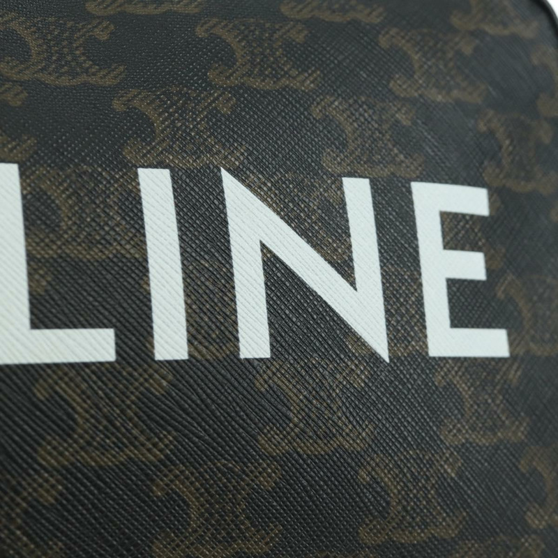 【日本直送】CELINE Triomphe 中型斜背包/肩背包 PVC 黑色金色 正品 ARZ678SAM-19