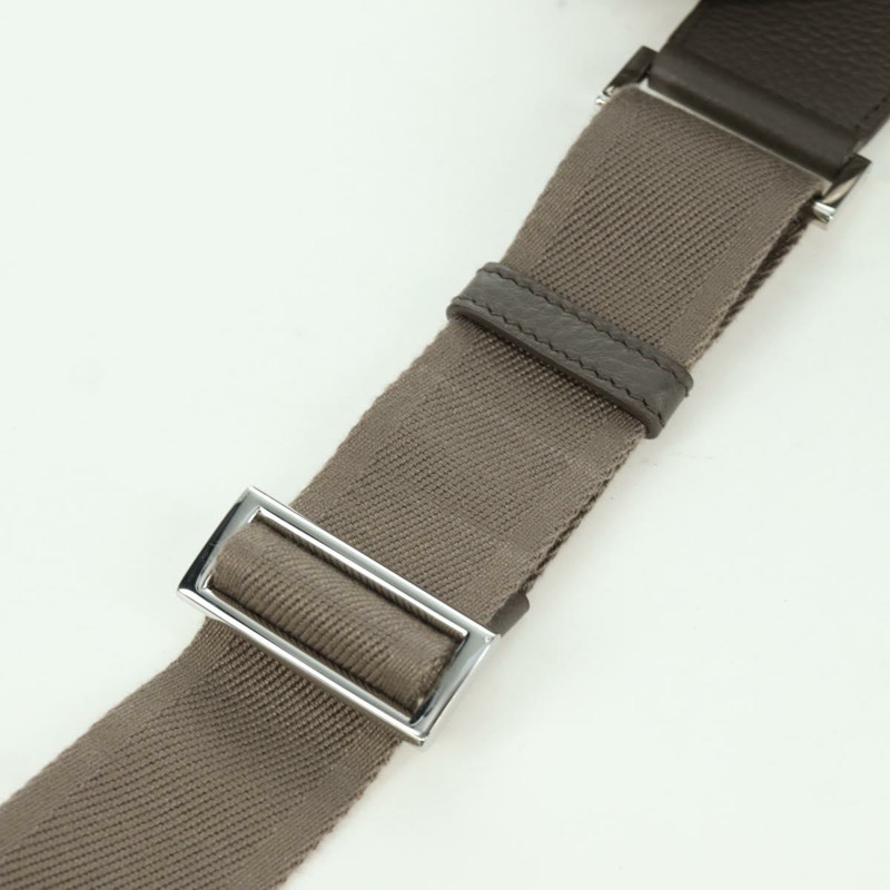 【日本直送】PRADA Vitterodino 肩背包，皮革，灰色/銀色，2VH184，正品 ARZ688SAM-7