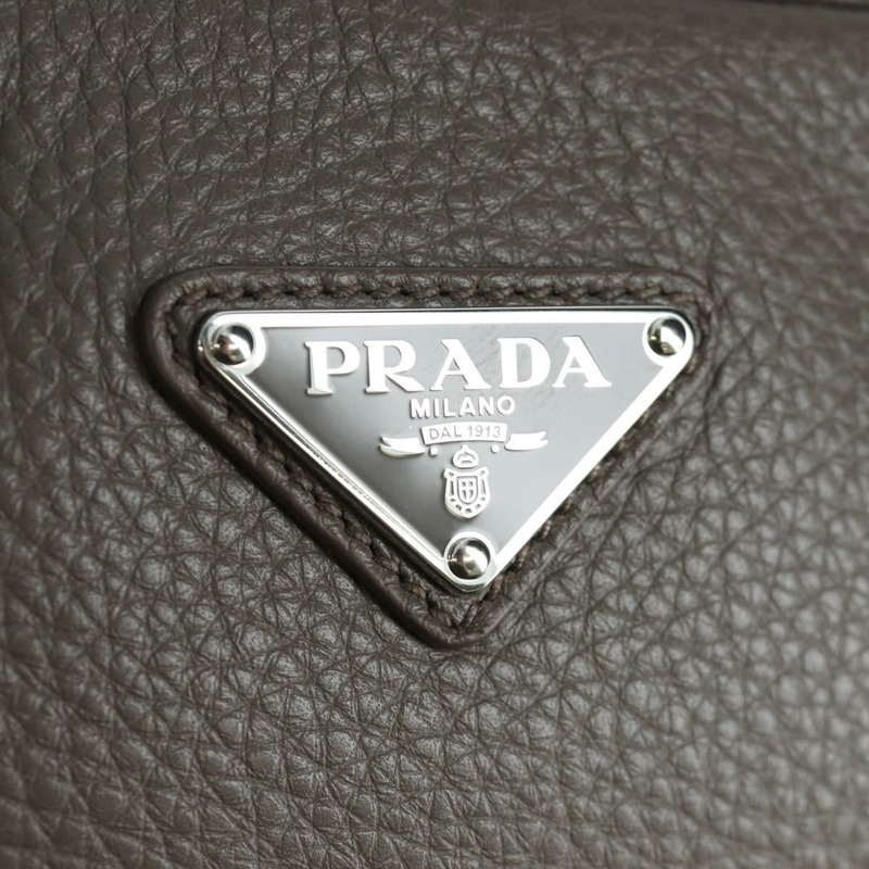 【日本直送】PRADA Vitterodino 肩背包，皮革，灰色/銀色，2VH184，正品 ARZ688SAM-17