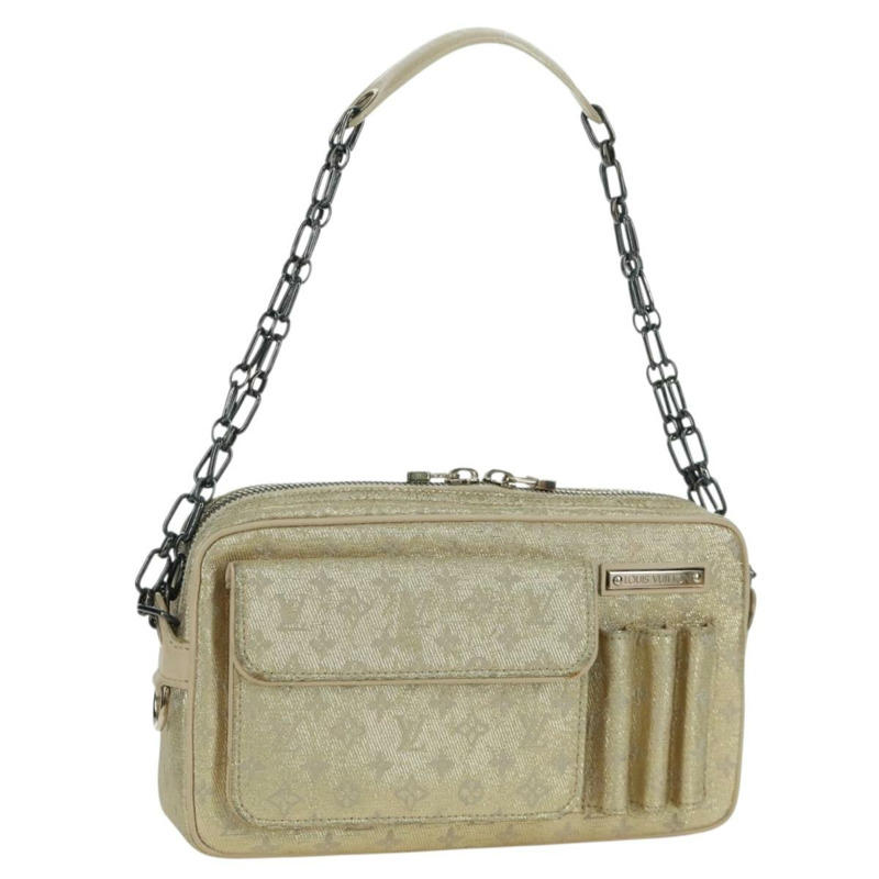 【日本直送】路易威登 Monogram Shine 鏈條 McKenna 手袋 銀色 M92362 LV 正品 LNZ672V-0