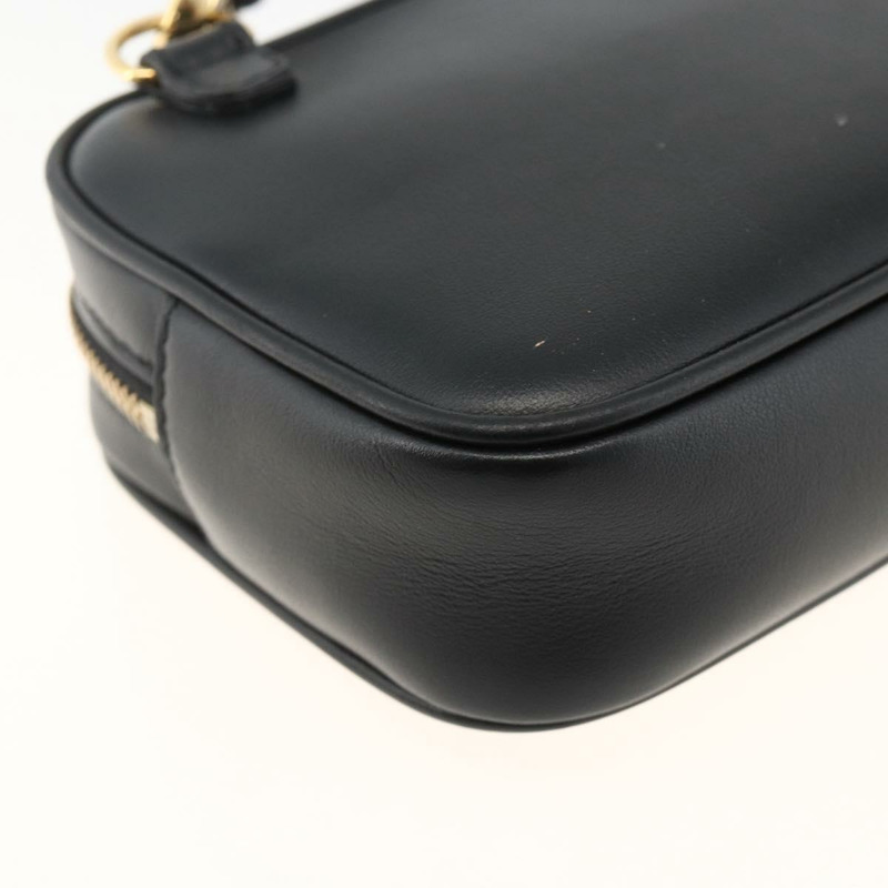 【日本直送】FENDI Versace 聯名背包，黑色金色皮革，正品 ka3101V-16