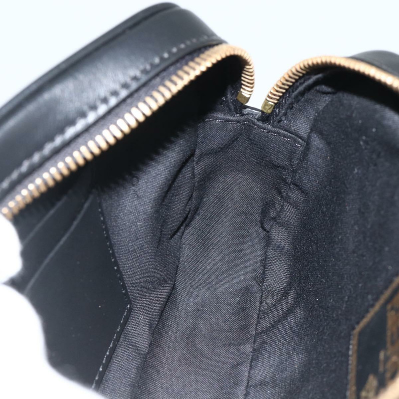 【日本直送】FENDI Versace 聯名背包，黑色金色皮革，正品 ka3101V-19