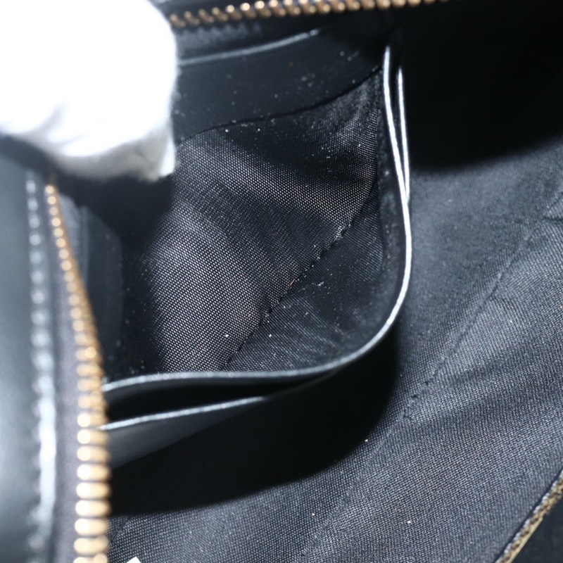 【日本直送】FENDI Versace 聯名背包，黑色金色皮革，正品 ka3101V-21