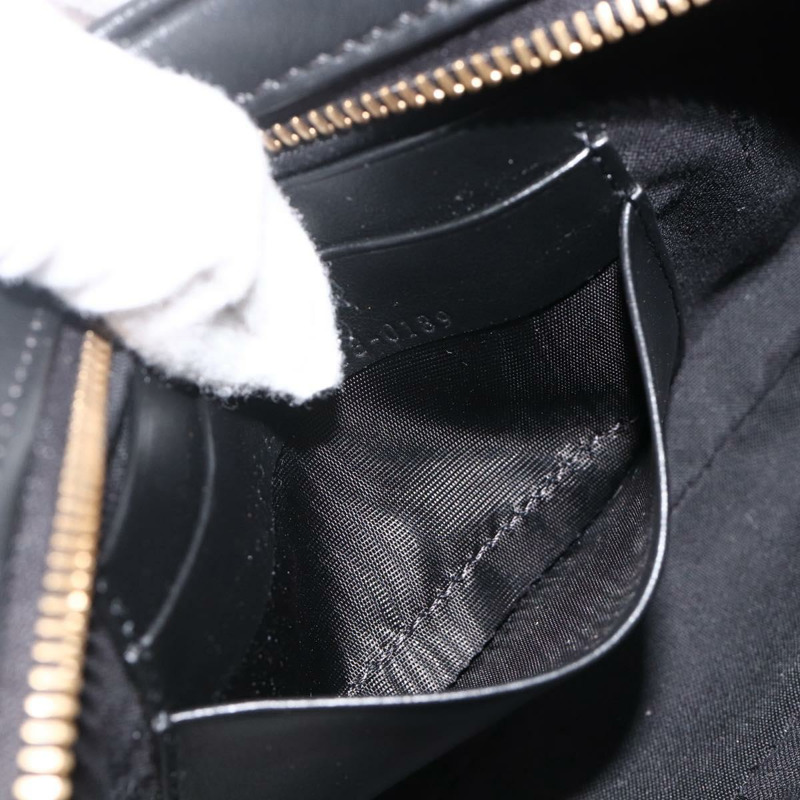 【日本直送】FENDI Versace 聯名背包，黑色金色皮革，正品 ka3101V-22